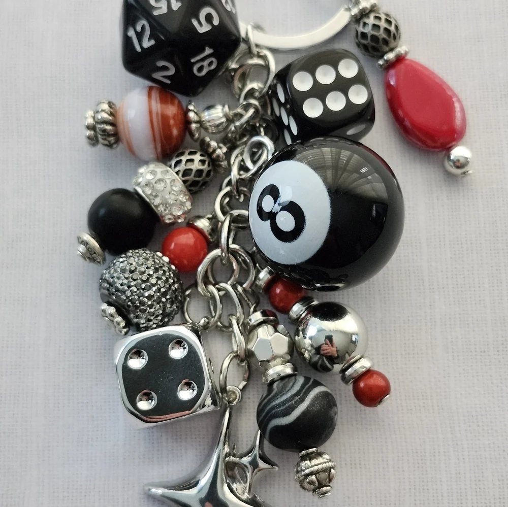 Dungeons and Dragons Purse Charm or Keychain Handcrafted